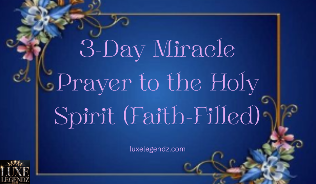 3-Day Miracle Prayer 