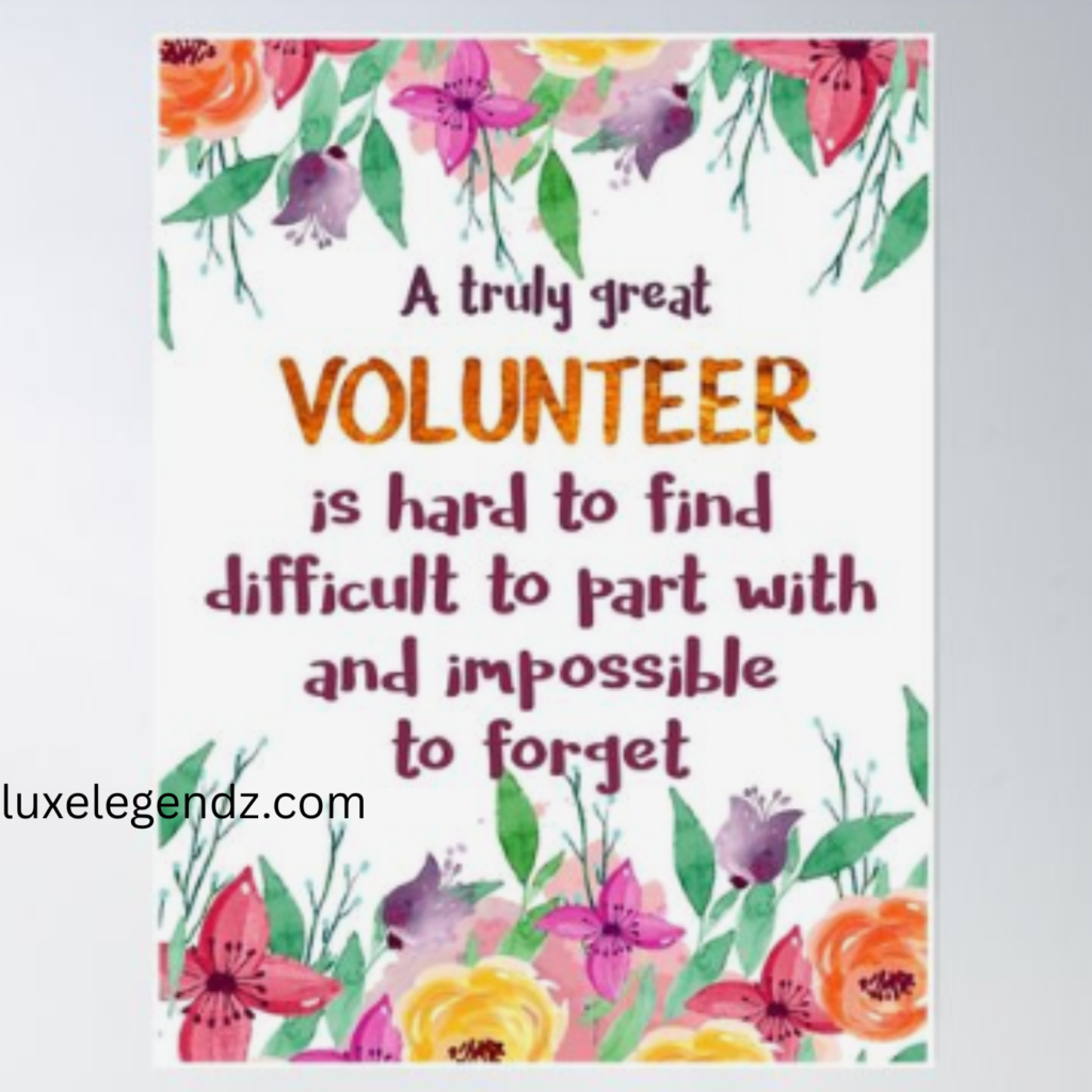 Thank You Volunteers Message