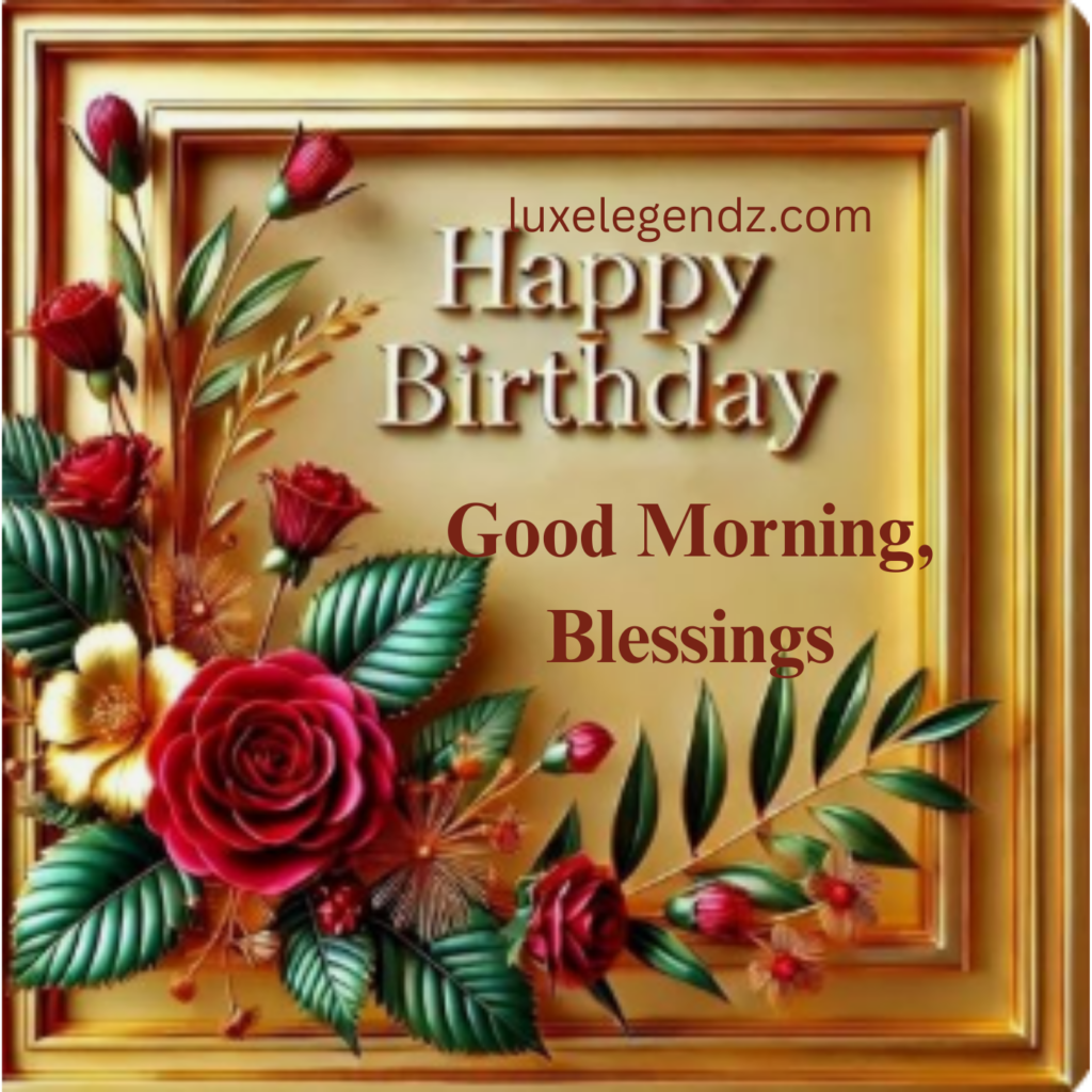 Good Morning, Happy Birthday, Blessings