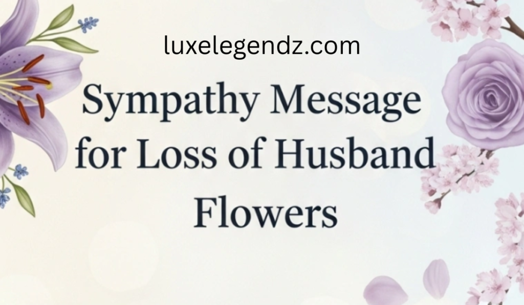 Loss of Husband Flowers