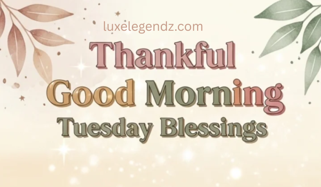 Thankful Good Morning Tuesday Blessings