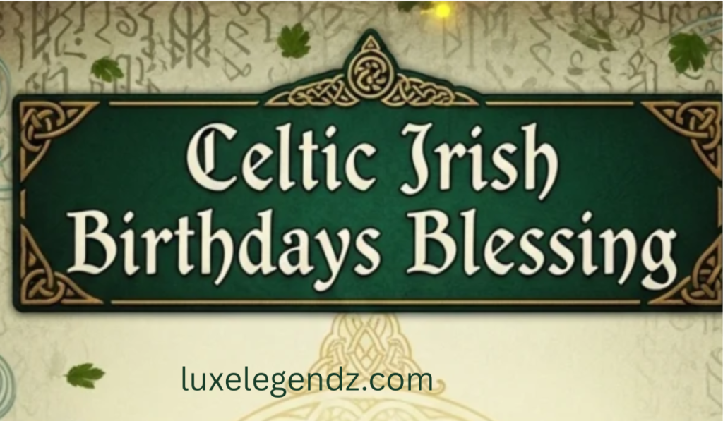 Celtic Irish Birthdays Blessing