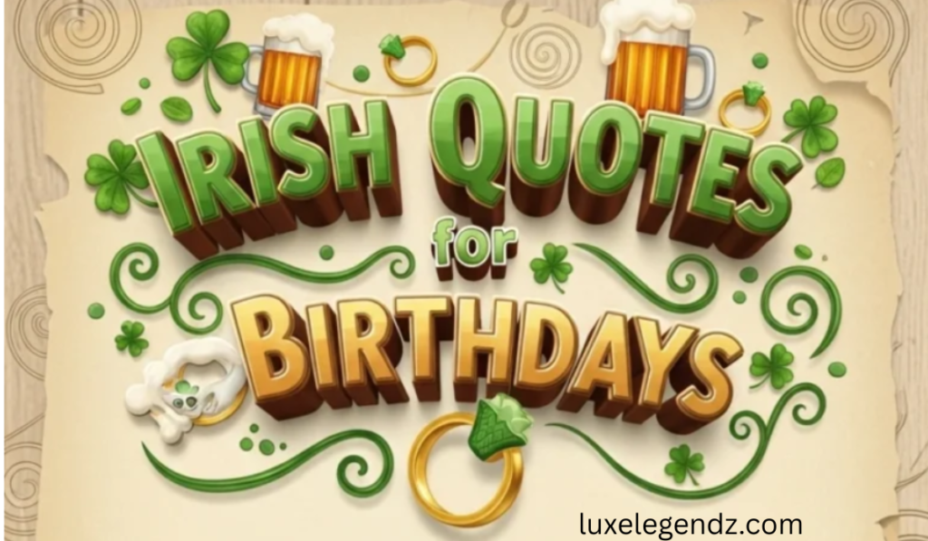 Irish Birthday Blessings Quotes 