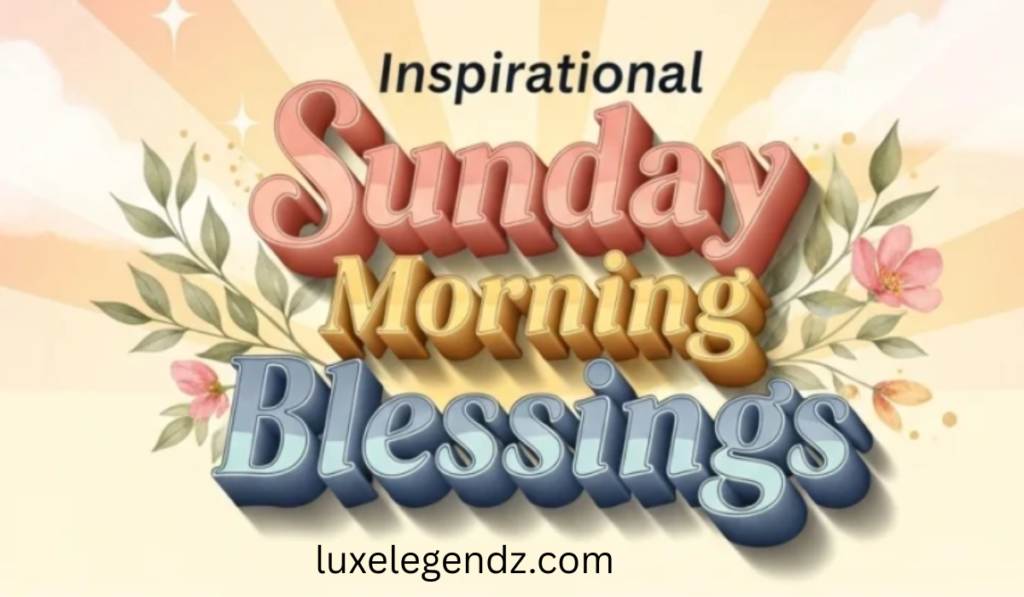 Inspirational Sunday Morning Blessings