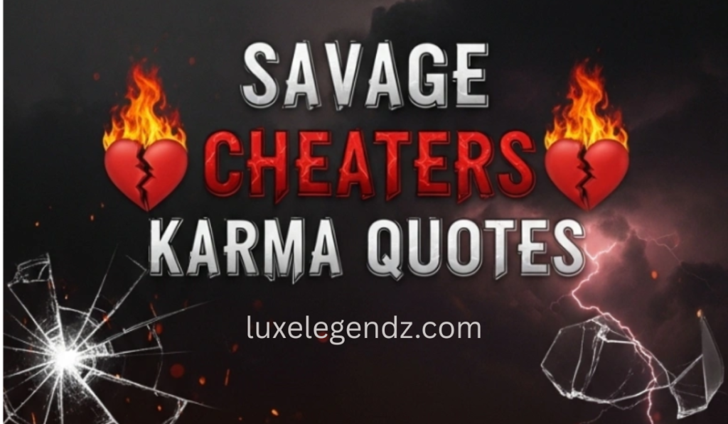 Savage Cheaters Karma Quotes