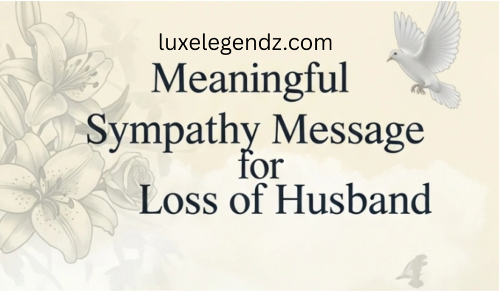 Meaningful Sympathy Message