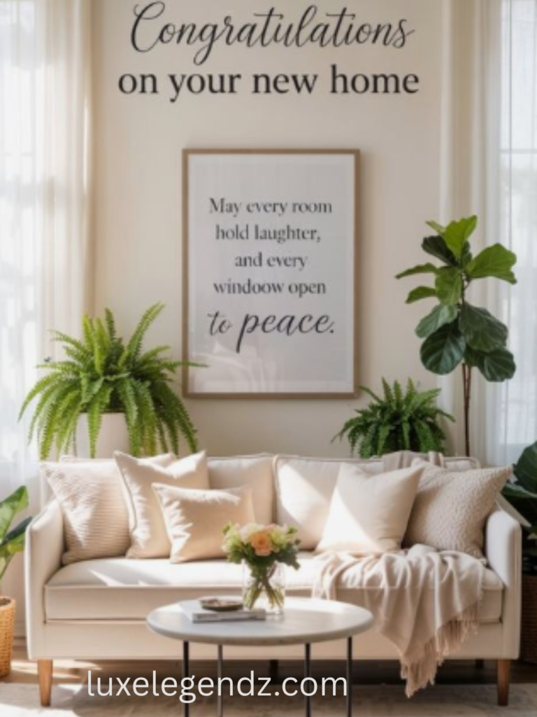 Congratulations on Your New Home Quotes