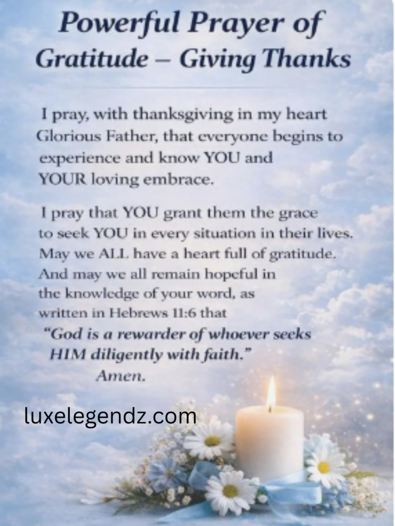 prayers of gratitude, themes, devotional samples
