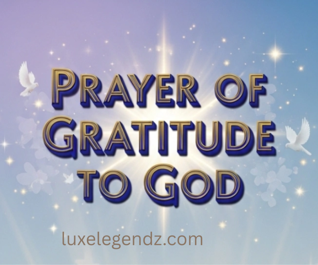 Prayers of Gratitude               