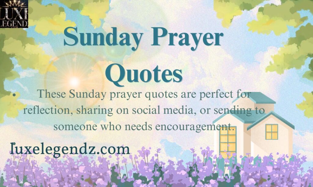 Sunday Prayer Quotes