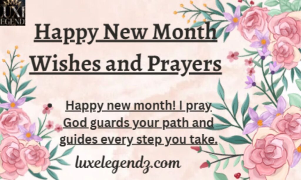 Happy New Month Wishes and Prayers
