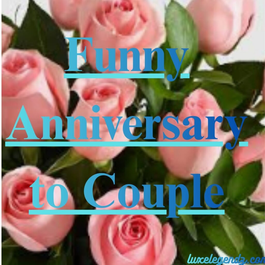 Funny Anniversary to Couple