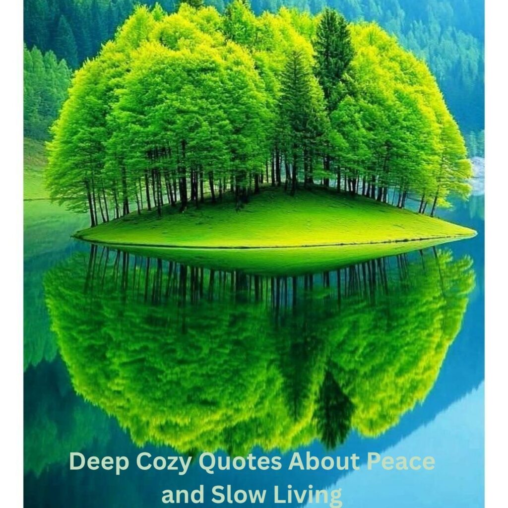 Deep Cozy Quotes About Peace and Slow Living
