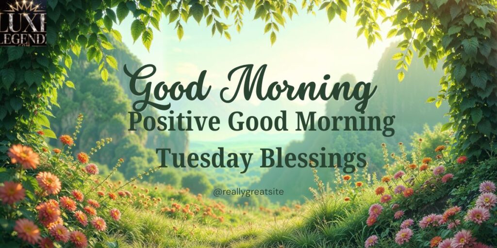 Positive Good Morning Tuesday Blessings