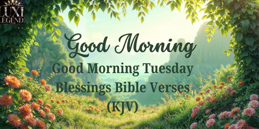 Good Morning Tuesday Blessings Bible Verses (KJV)