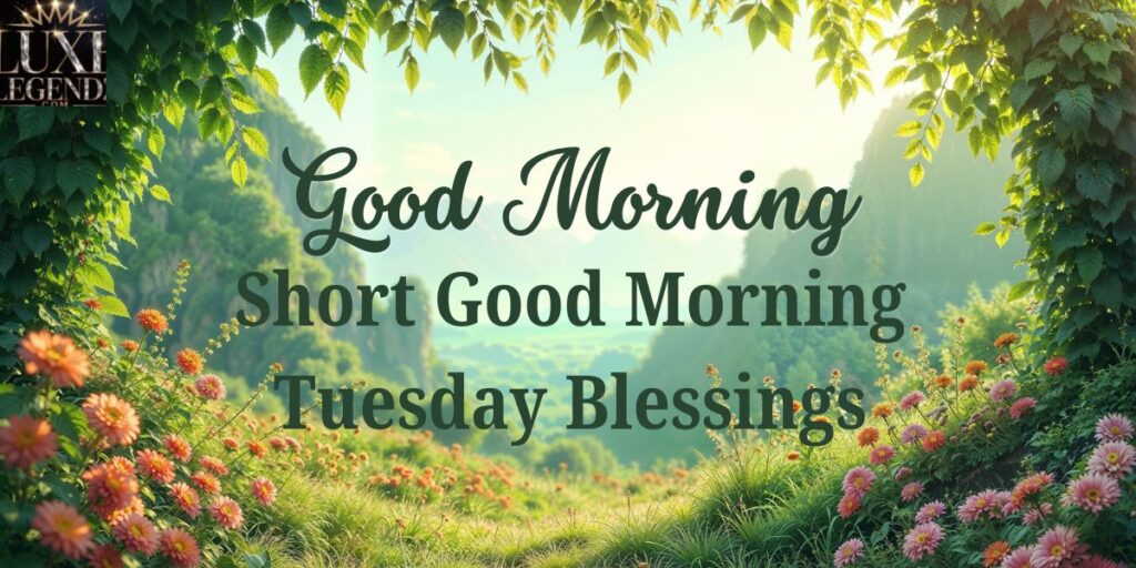 Short Good Morning Tuesday Blessings