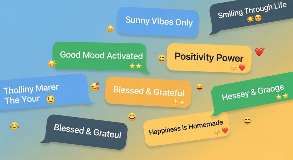😊 Happy and Positive WhatsApp Status Quotes