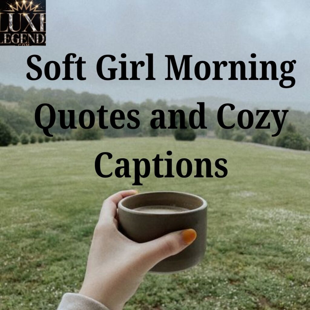 Soft Girl Morning Quotes and Cozy Captions