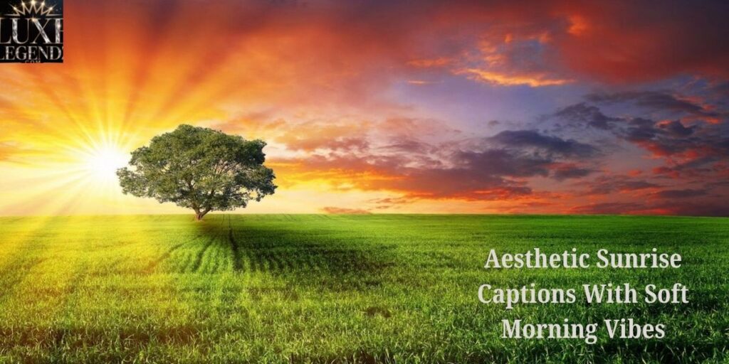 Aesthetic Sunrise Captions With Soft Morning Vibes