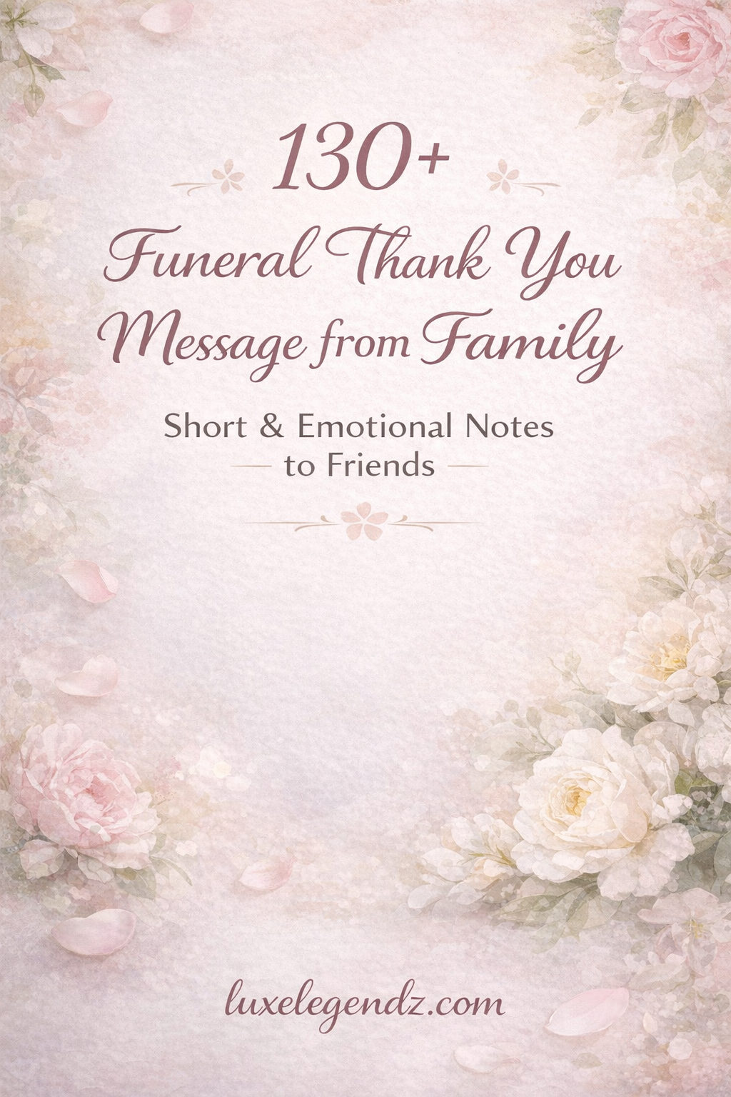 Funeral Thank You Message