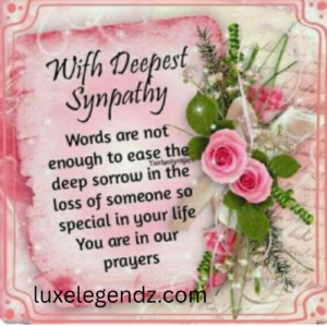 Sympathy Message