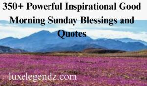 Good Morning Sunday Blessings